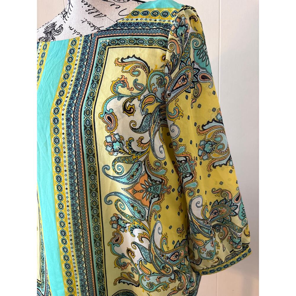 Sunny Leigh Paisley Top Sz Large - Picture 2 of 6